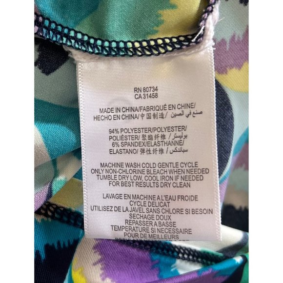 Vintage Y2K BCBGMaxazria Women’s Stretchy V-Neck Pattern Dress Size S - Picture 5 of 5